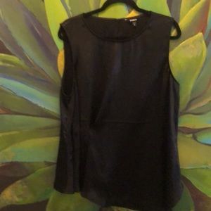 Black sleeveless top